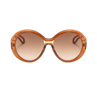 Brown Circle Sunglasses