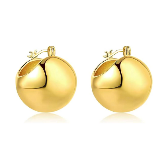 Gold Ball Earrings