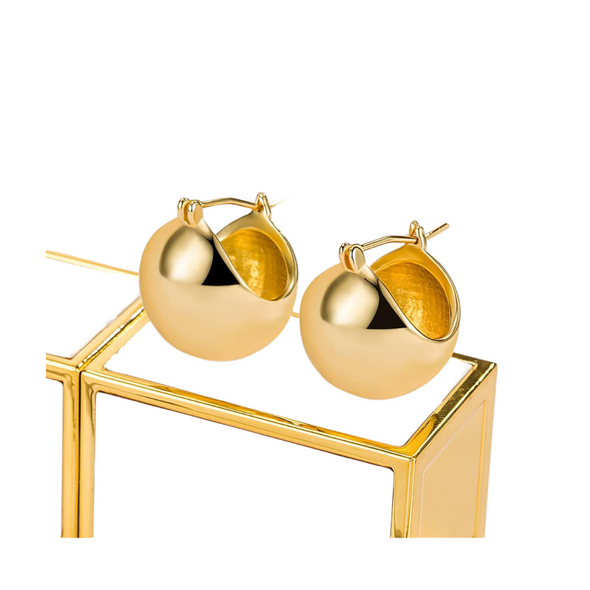 Gold Ball Earrings