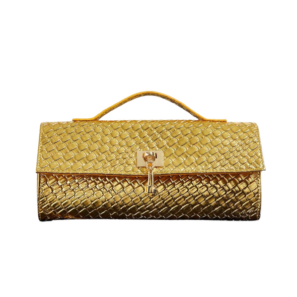 Gold Top Handle Purse