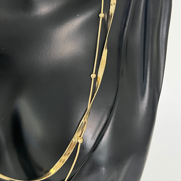 Linear Luxe Geometric Necklace