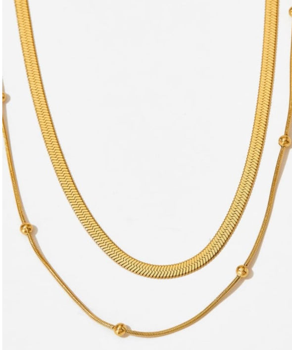 Linear Luxe Geometric Necklace