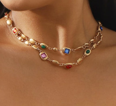 The Roma Choker – Cubic Zirconia Collar Necklace