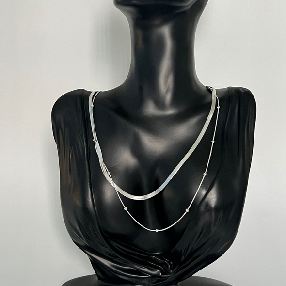 Linear Luxe Geometric Necklace