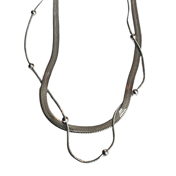 Linear Luxe Geometric Necklace