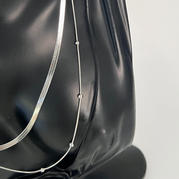 Linear Luxe Geometric Necklace