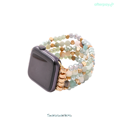 Multi Color Beaded Apple Watch Wrist Band