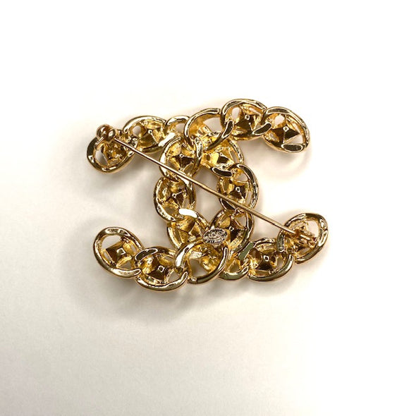 Vintage Double C Inspired Brooch