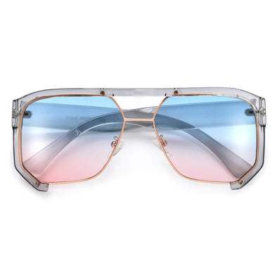 Modern Half Frame Sunglasses