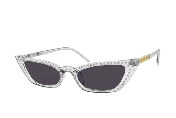 Slim Rhinestone Sunglasses