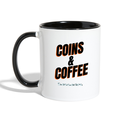 Coins & Coffee Mug - white/black